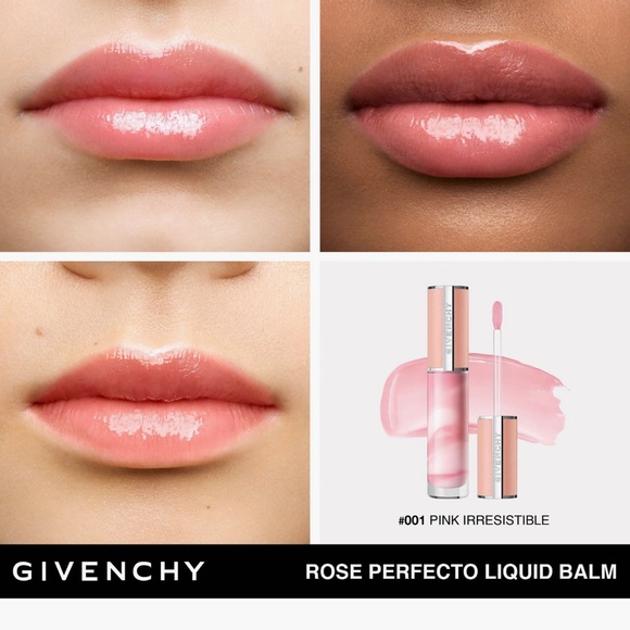Givenchy Rose Perfecto Liquid Lip Balm - 001 Pink Irresistible - Picture 2 of 4